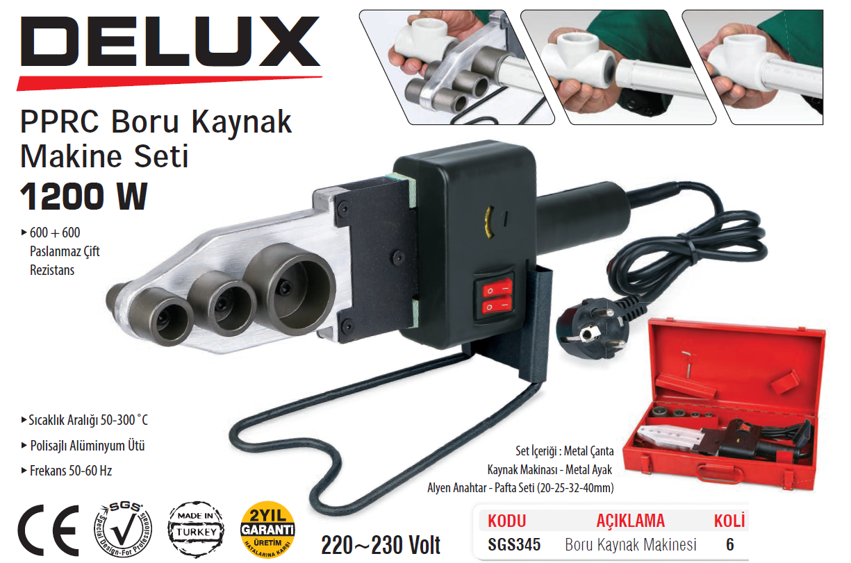 SGS345 PPRC BORU KAYNAK MAKİNASİ DELUX